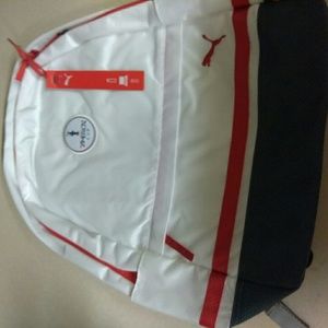 New white Puma backpack